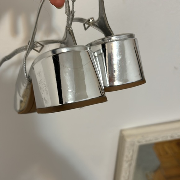 Dolce Vita Silver Maggi Heels Mary Janes size 9 - Picture 7 of 10